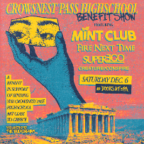 A Benefit In Support Of Sending The Crowsnest Pass Highschool Art Class to Greece A Benefit In Support Of Sending The Crowsnest Pass Highschool Art Class to Greece