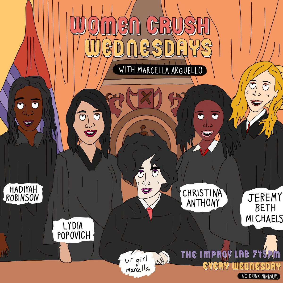 Women Crush Wednesdays with Marcella Arguello, Hadiyah Robinson, Lydia Popovich, Christina Anthony, Jeremy Beth Michaels & a special guest!