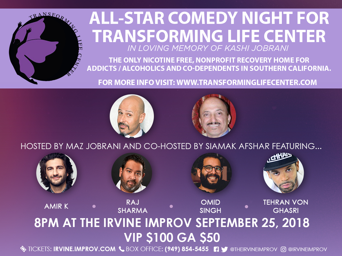 All-Star Comedy Night for Transforming Life Center hosted by Maz Jobrani