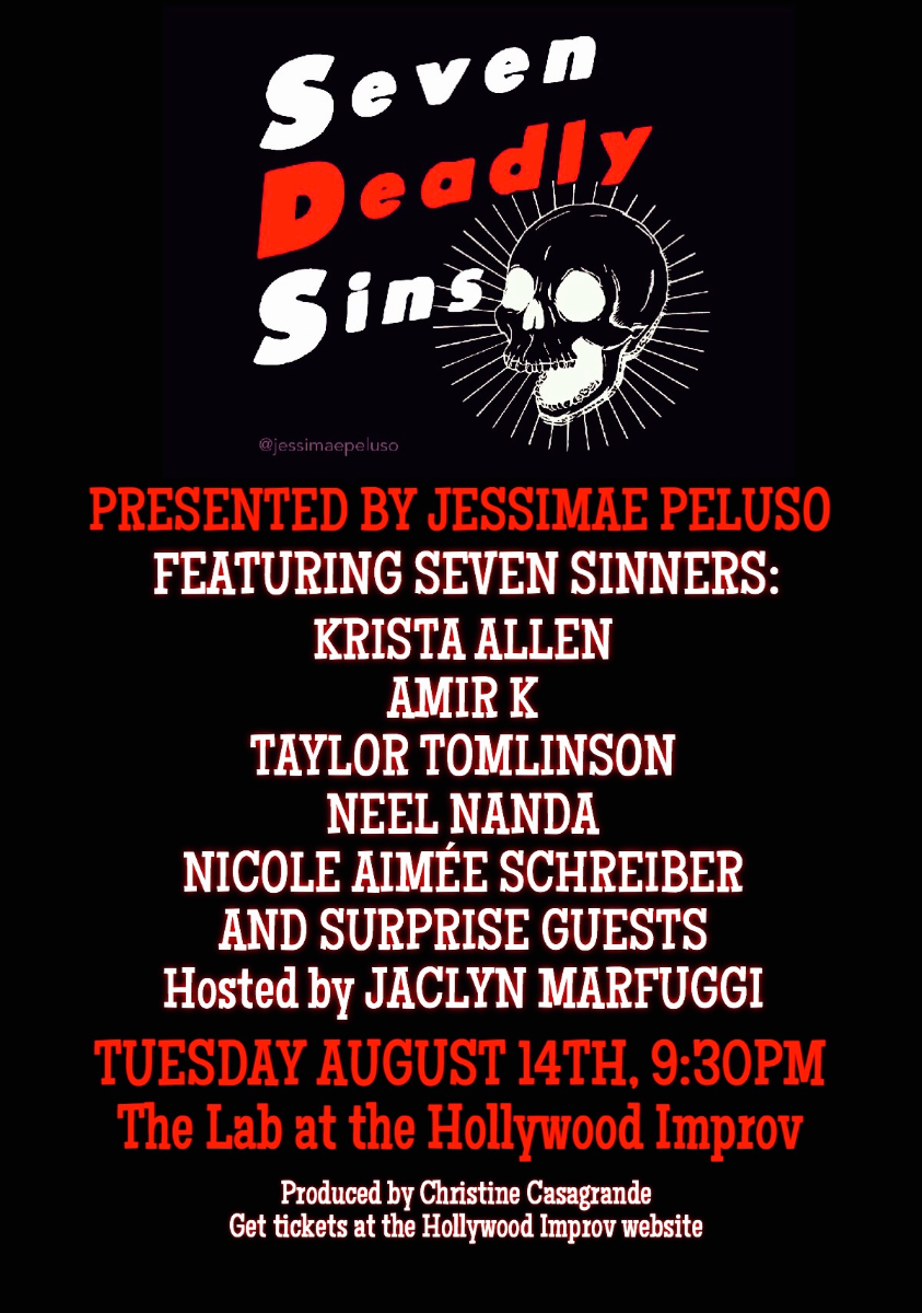 Seven Deadly Sins with Amir K, The Sklar Brothers, Taylor Tomlinson, Neel Nanda, & more TBA!