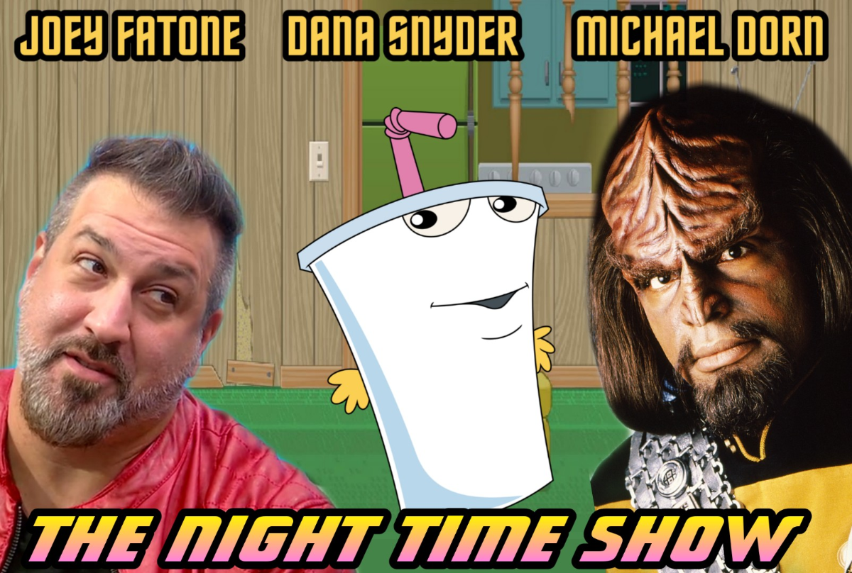 The Night Time Show ft. Michael Dorn (Star Trek: TNG), Joey Fatone (*NSYNC), Bill Allen (RAD), & Dana Snyder (Master Shake from Aqua Teen Hunger Force)!