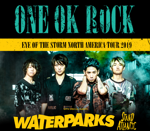 One Ok Rock Eye Of The Storm North America Tour 2019
