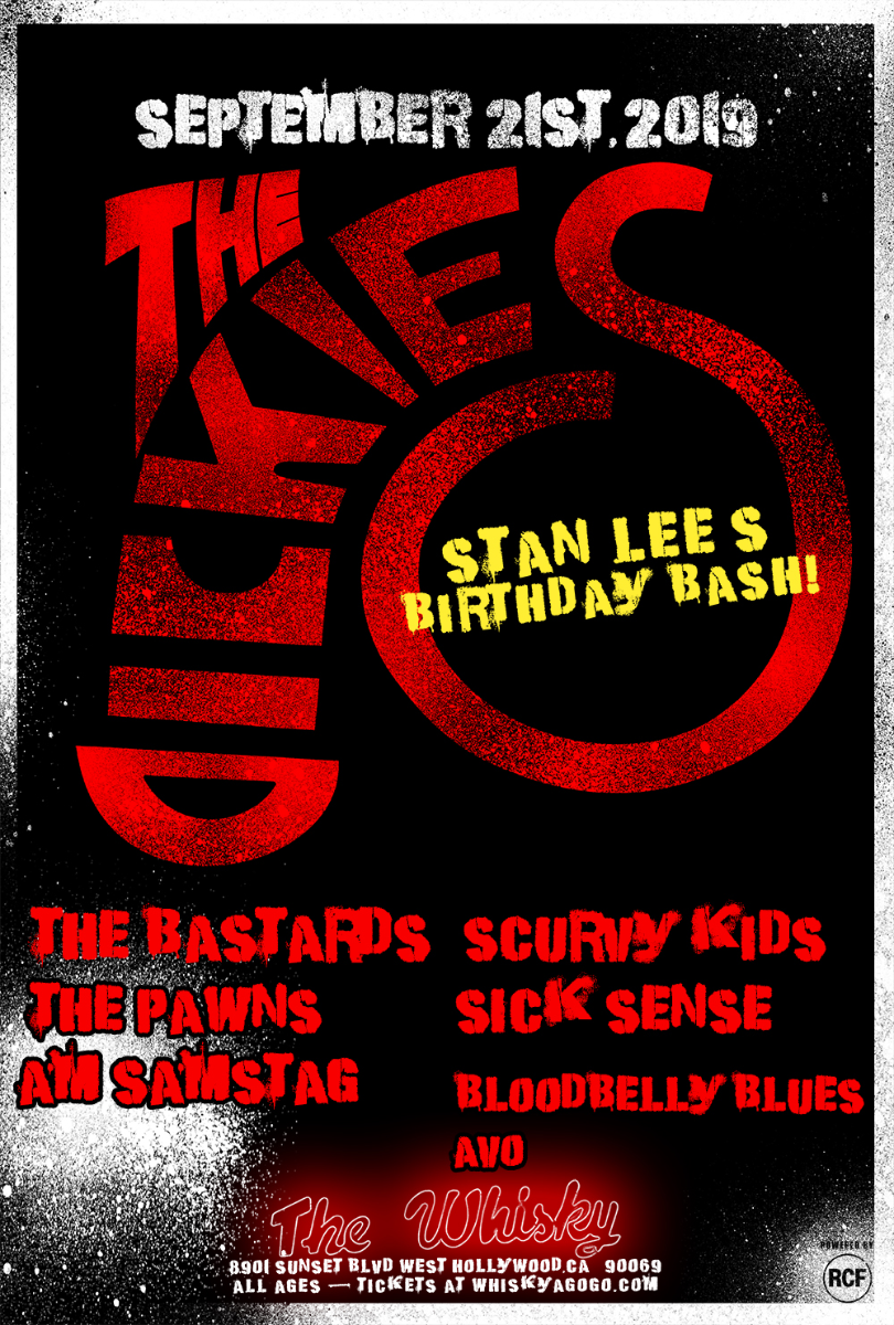The Dickies, The Bastards , Scurvy Kids, The Pawns, Sick Sense, Am Samstag, Bloodbelly Blues, Avo