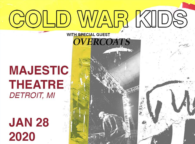 Cold War Kids With Special Guest Overcoats
