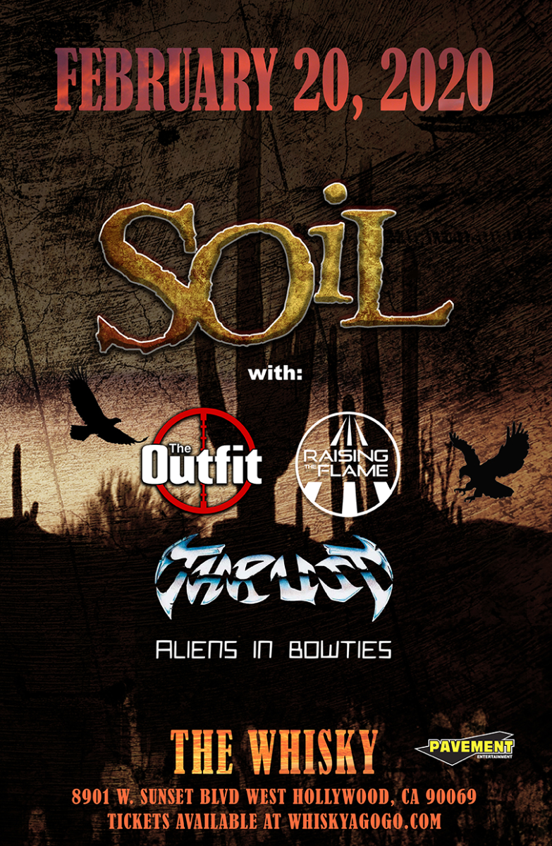 SOiL, The Outfit, Thrust, Sweet Meteor Of Death, Raising The Flame, Aliens In Bowties, Thrust