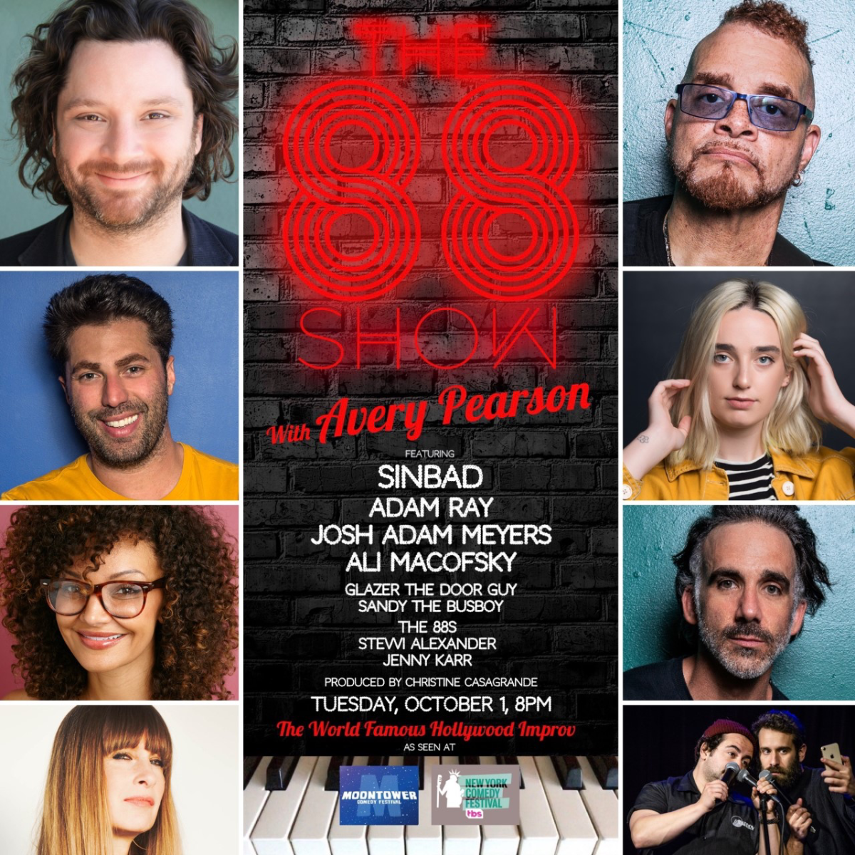 The 88 Show with Avery Pearson + Sinbad, Adam Ray, Josh Adam Meyers, Ali Macofsky, Stevvi Alexander, Jenny Karr, Michael Glazer, Sandy Danto, & more!