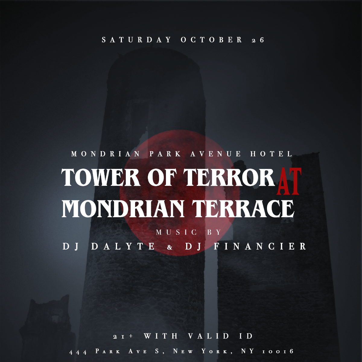 Tower Of Terror Halloween at Mondrian Terrace Park Avenue