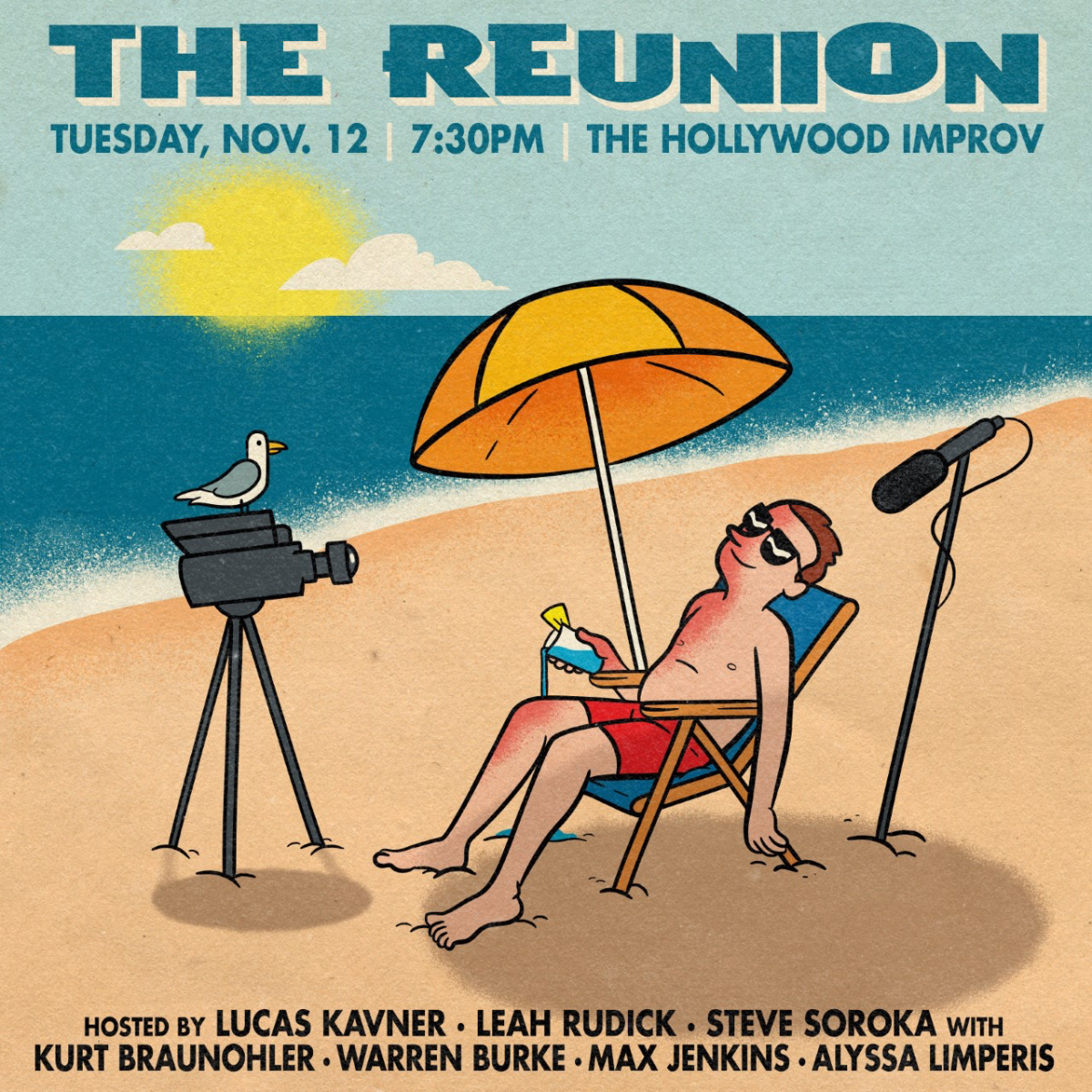 The Reunion w/ Kurt Braunohler, Alyssa Limperis, Max Jenkins, Warren Burke, Lucas Kavner, Sarah Connell, Beth Hoyt, & more!