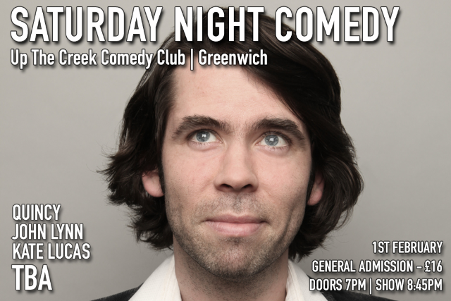 Saturday Night Comedy at Up The Creek Sat 01 Feb