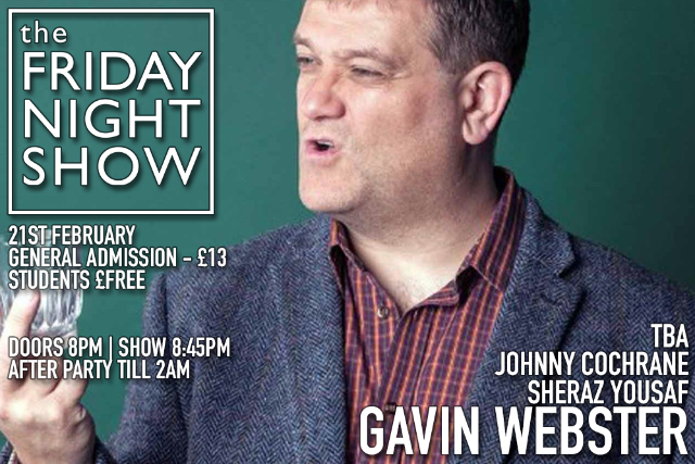 The Friday Night Show at Up The Creek Fri 21 Feb