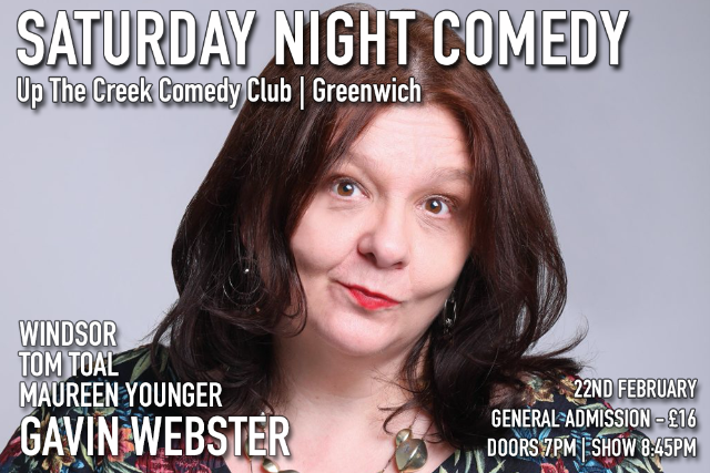 Saturday Night Comedy at Up The Creek Sat 22 Feb