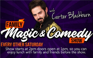 Magic & Comedy Show For All Ages with Carter Blackburn