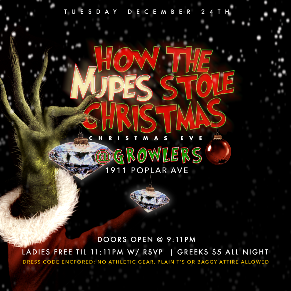 How The Nupes Stole Christmas Party Christmas Eve Growlers