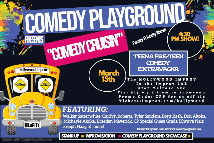 EVENT CANCELLED:  Comedy Playground