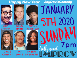 Jay Davis Comedy Sunday! Sherri Shepherd, Erik Griffin, Craig Conant, Greg Hahn, Mike E. Winfield & more!