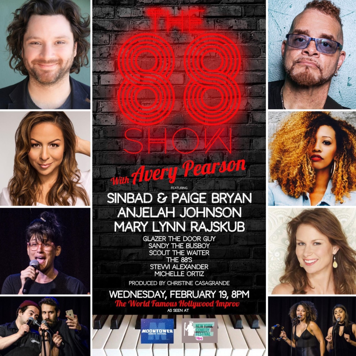 The 88 Show with Avery Pearson + Sinbad, Anjelah Johnson, Mary Lynn Rajskub & more!