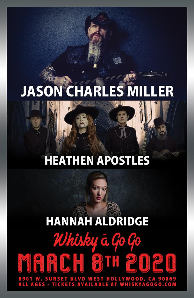 Jason Charles Miller, Heathen Apostles, Hannah Aldridge, The Nuggets, Fox & the Red Hares