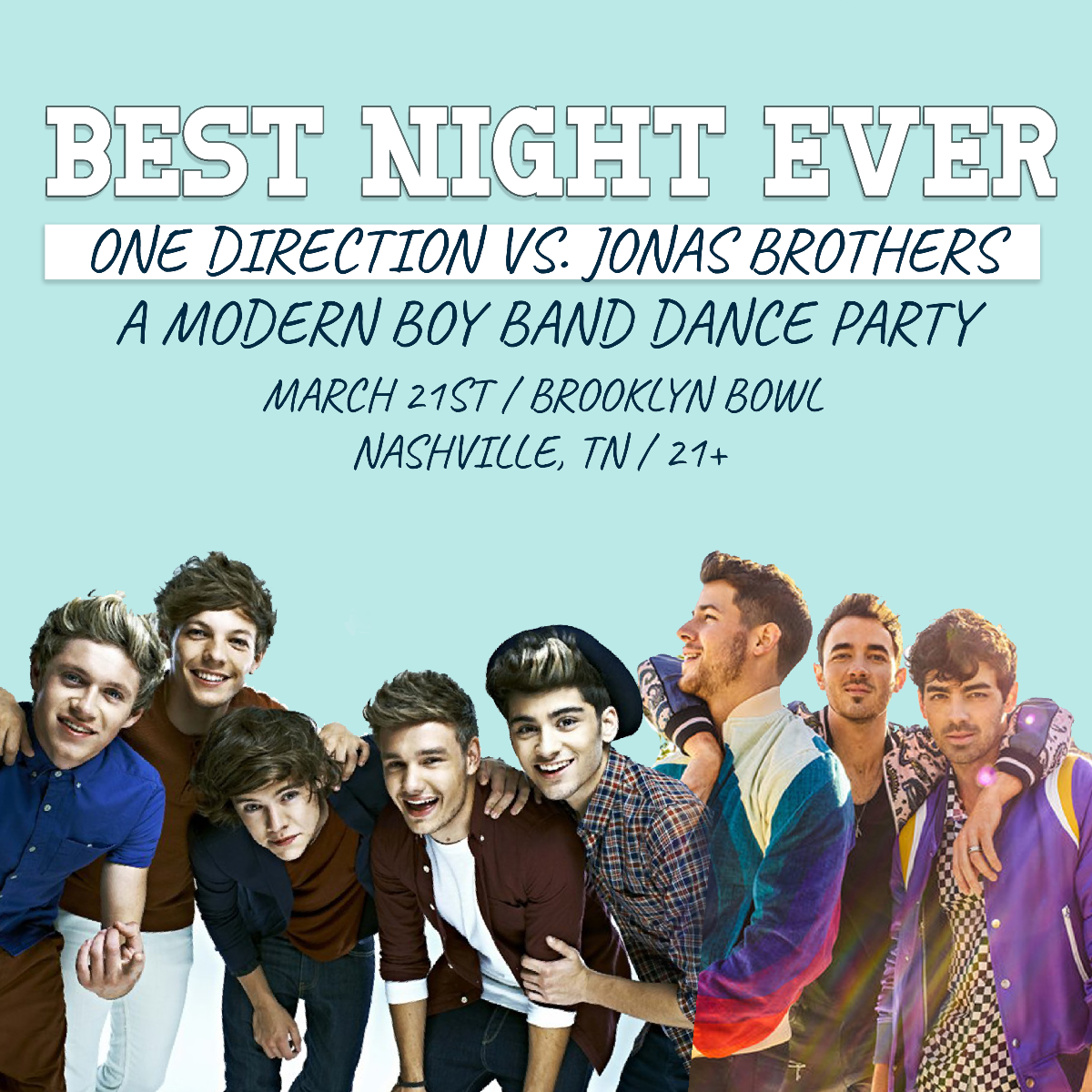Best Night Ever: One Direction vs. Jonas Brothers | Brooklyn Bowl