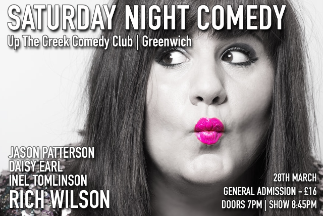 Saturday Night Comedy at Up The Creek Sat 28 Mar