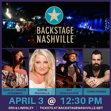 BACKSTAGE NASHVILLE! VIP DAYTIME HIT SONGWRITERS SHOW feat. Marla ...