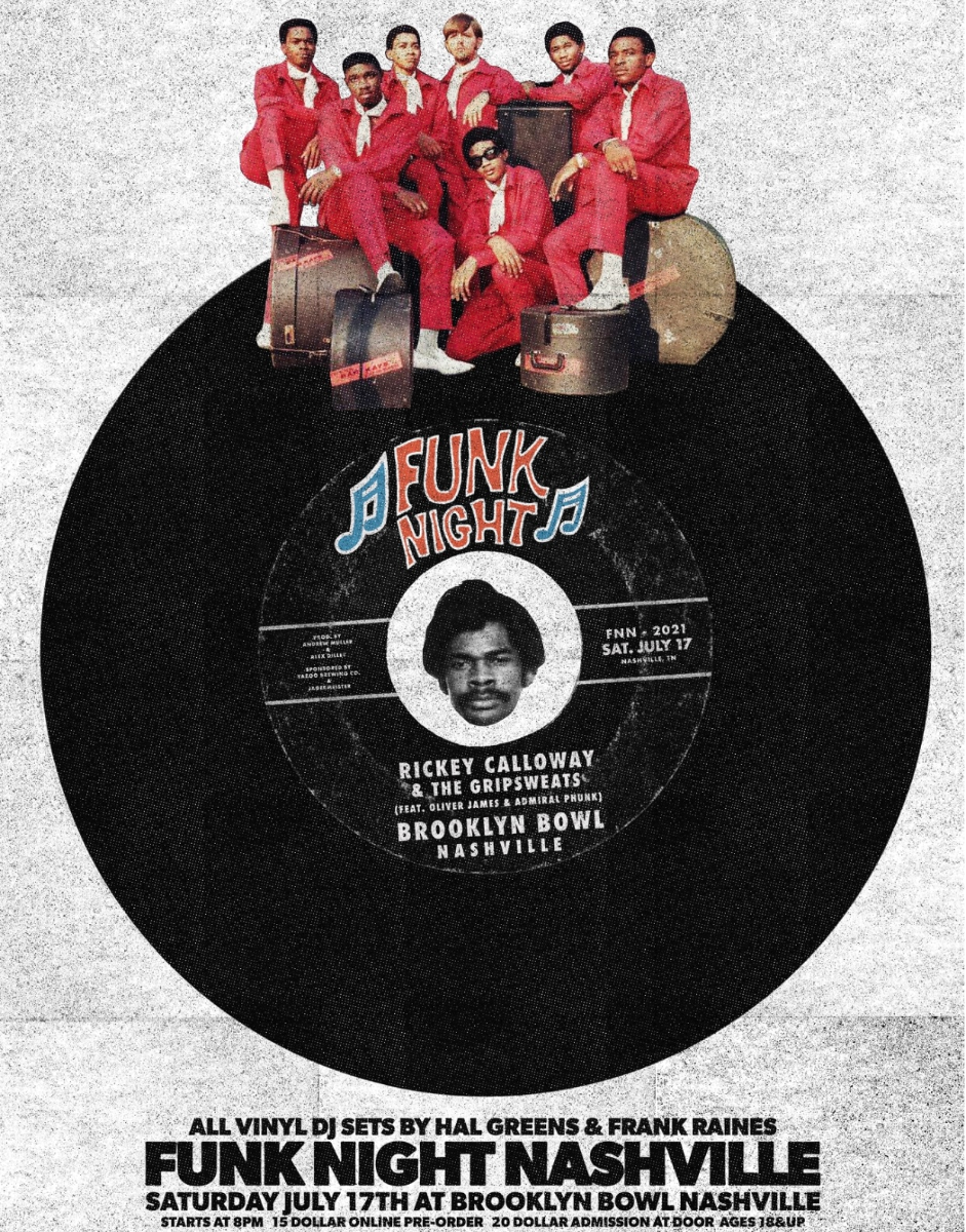 FUNK NIGHT NASHVILLE feat. Rickey Calloway, The Gripsweats, Oliver James, & Admiral Phunk