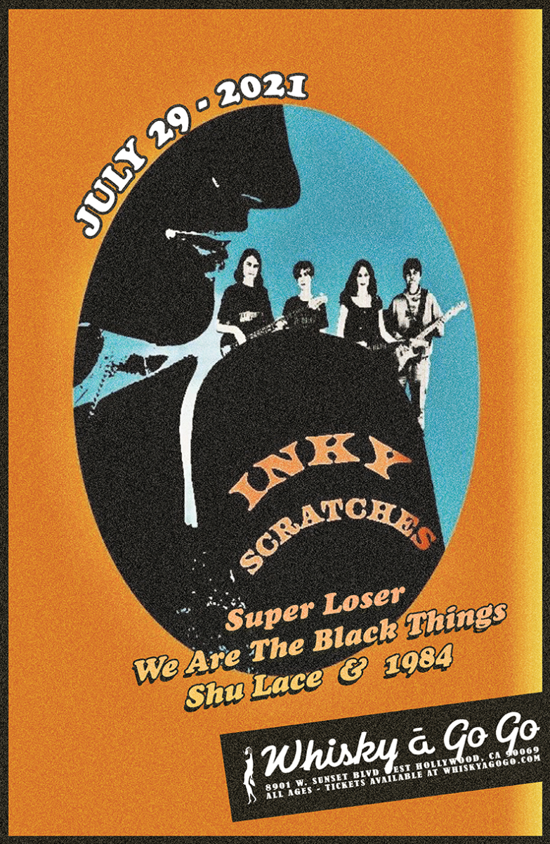Inky Scratches, Super Loser, We Are The Black Things, Shu Lace, 1984, Gerry Trevino