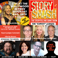 Story Smash: The Storytelling Game Show with Christine Blackburn ft. Blaine Capatch, Danny Zuker, Melissa Peterman, Jacob Rosalez, Rachel Dee, Craig Applebaum!