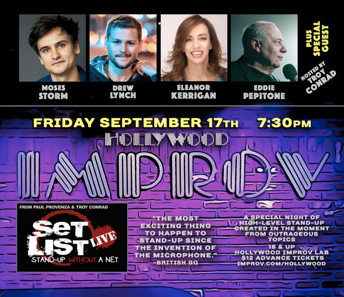 Set List with Eddie Pepitone ft. Drew Lynch, Moses Storm, Dave Merheje, Eric Lampaert, and Special Guest!