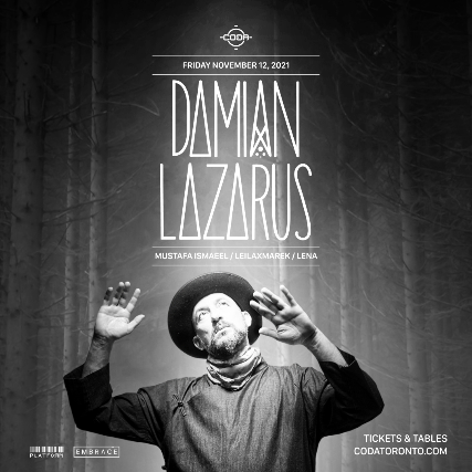 Image used with permission from Ticketmaster | Damian Lazarus tickets