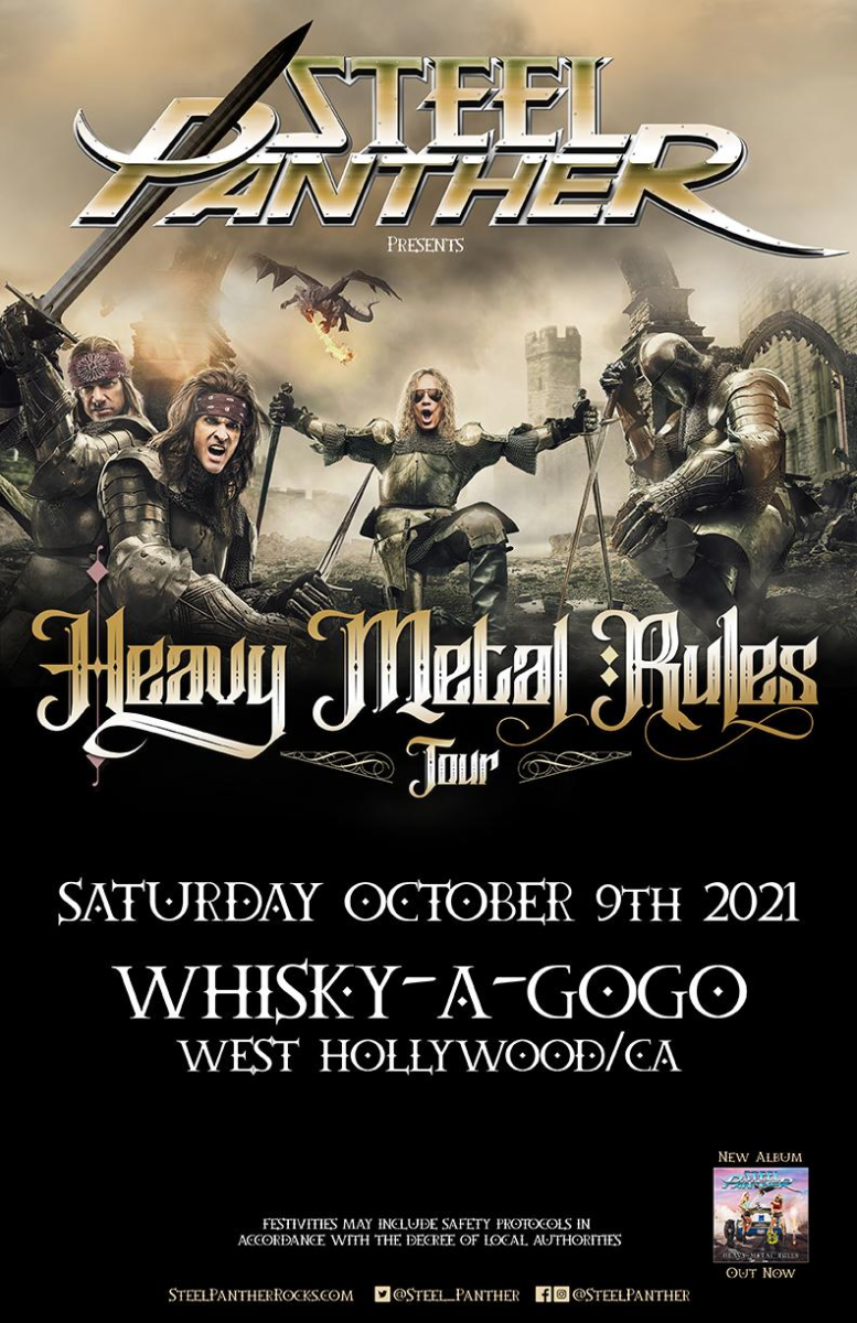 Steel Panther - Heavy Metal Rules Tour