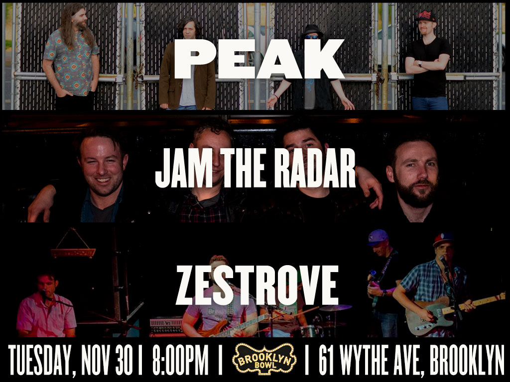 PEAK + Jam The Radar + Zestrove