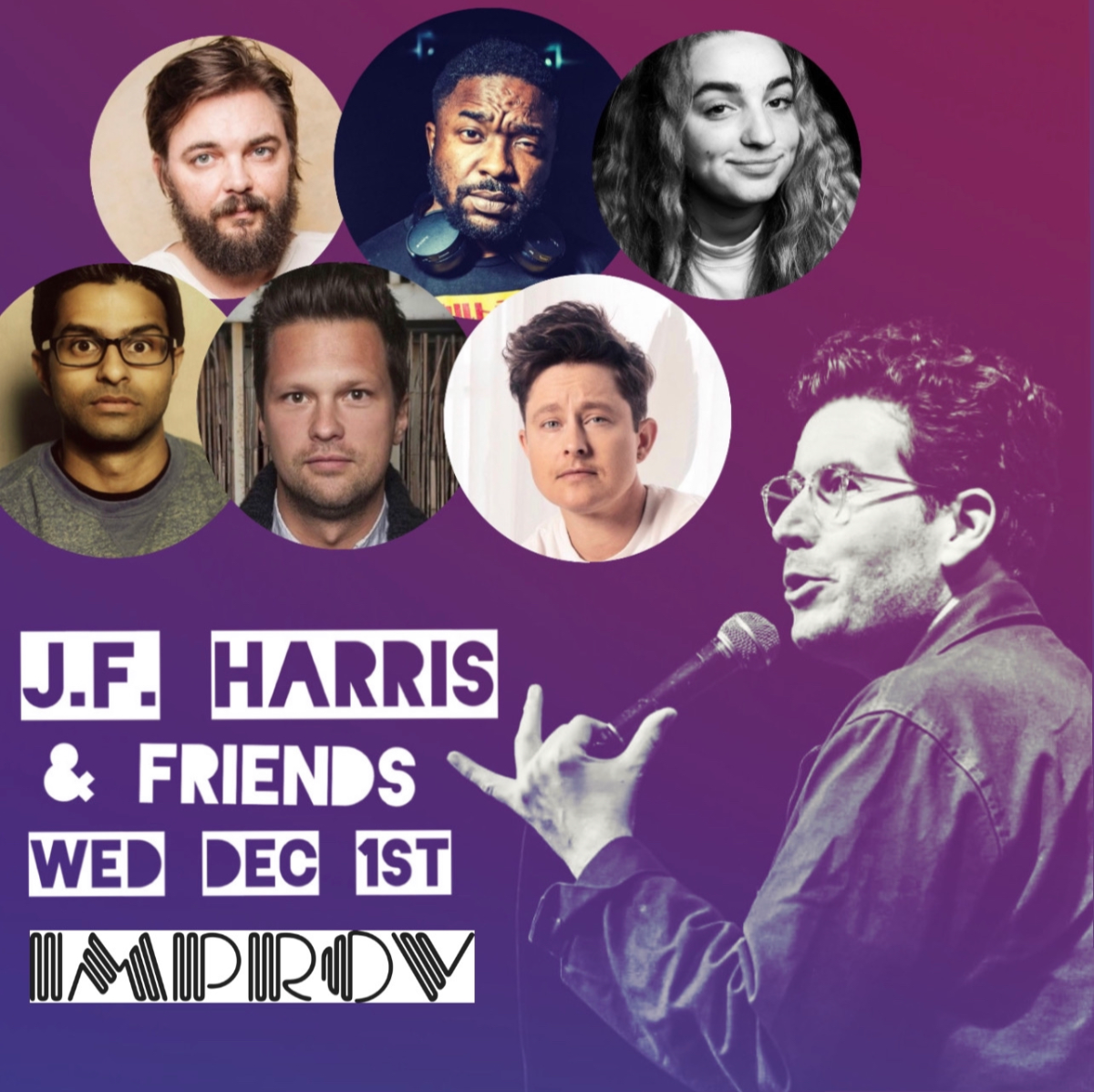 J.F. Harris and Friends ft. River Butcher, Nick Thune, Brian Simpson, Asif Ali, Julian McCullough, Miranda Meadows!