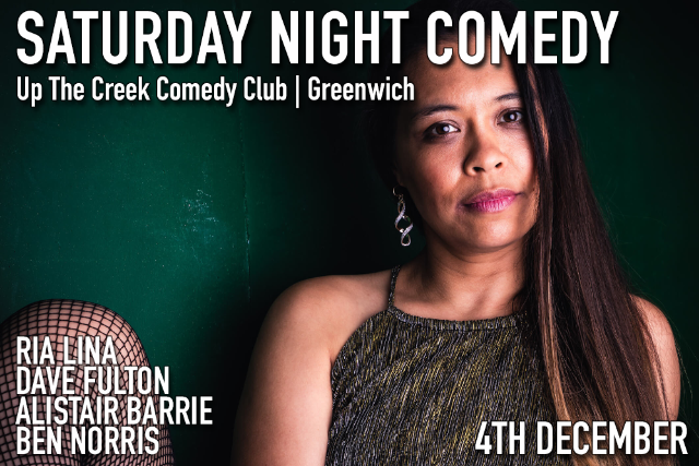 Saturday Night Comedy Sat 04 Dec