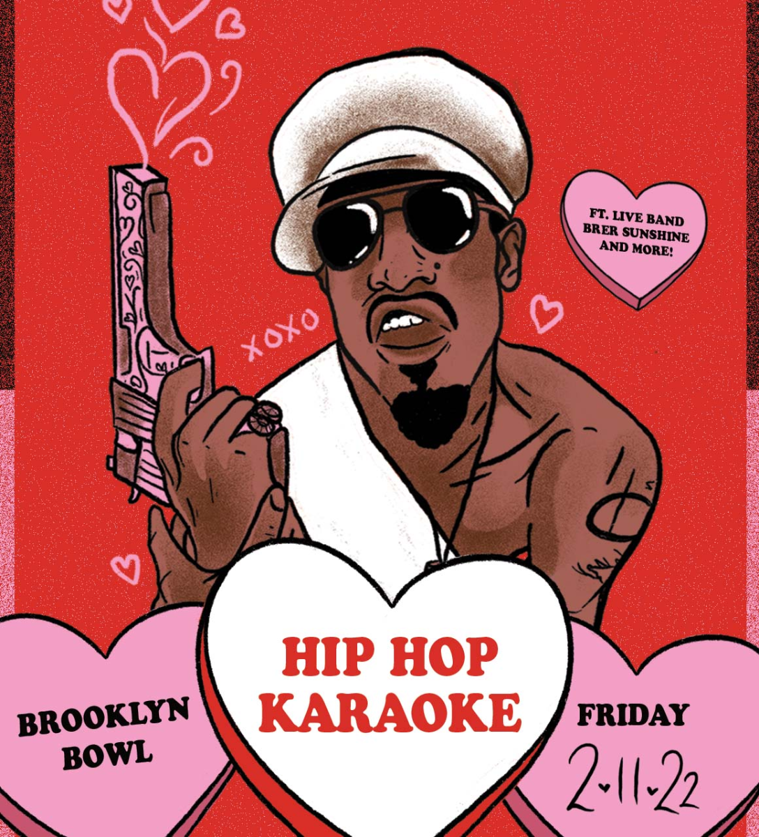 Hip Hop Karaoke: The Valentine's Show with You, A Live Band, and Brer Sunshine - Performing Hip Hop Tracks