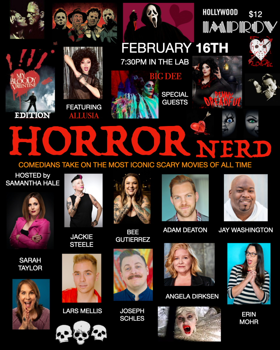 Horror Nerd ft. Samantha Hale, Lars Mellis, Joseph Schles, Adam Deaton, Allusia, Jackie Steele, Erin Mohr, Jay Washington, Bee Gutierrez, Angela Dirksen, Sarah Taylor, Big Dee and more!
