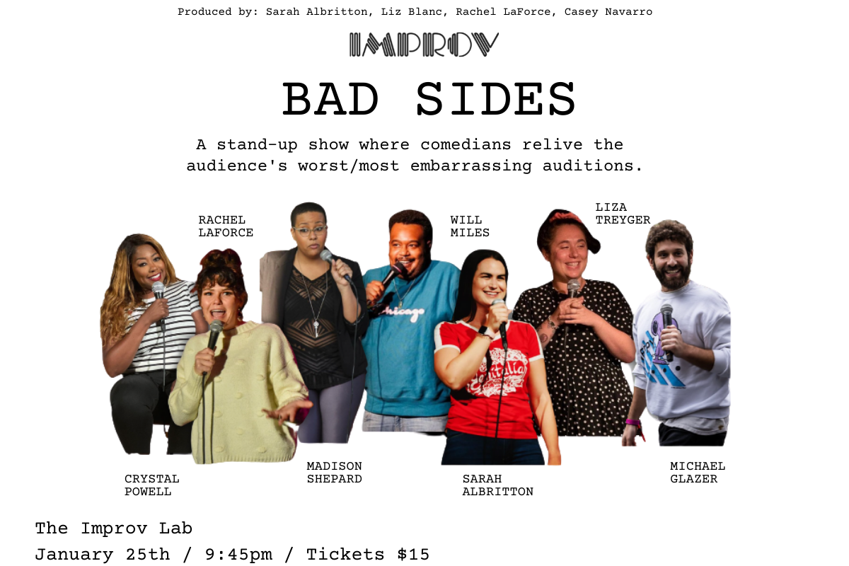 Bad Sides ft. Rachel LaForce, Sarah Albritton, Crystal Powell, Madison Shepard, Will Miles, Liza Treyger, Michael Glazer!