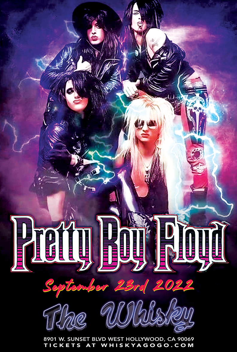 Pretty Boy Floyd, Crystal Shades, Jet Black Romance, The Midnight Devils, Midnite Alibi, We Are The Black Things, Wings of Steel, Machine Worx