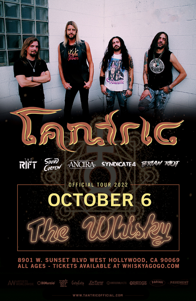 Tantric, The Rift, Sound Curfew, Brian Riot, Ancira, Syndicate4, Analog Lab