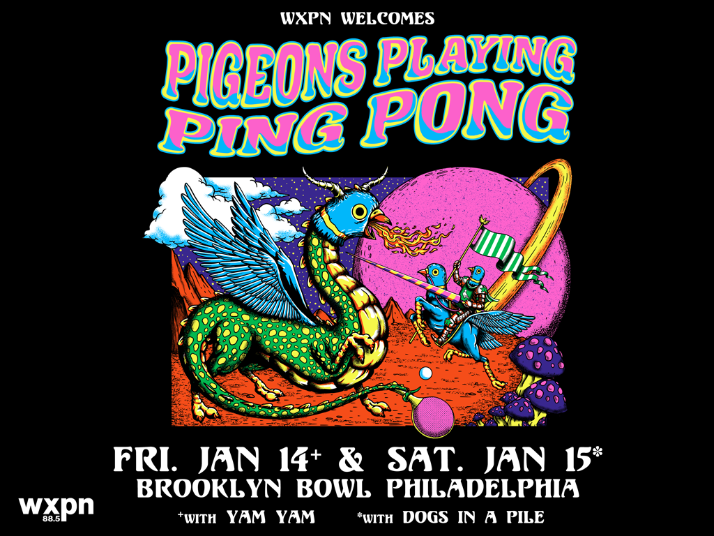 Pigeons Playing Ping Pong lane for up to 8 people! NOT VALID WITHOUT PURCHASE OF TICKETS TO PIGEONS PLAYING PING PONG ON 1/14/22