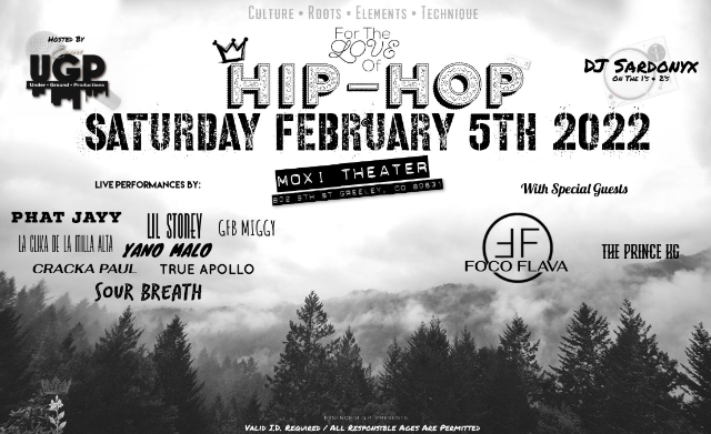 For The Love of Hip-Hop VOL. 3 at Moxi Theater