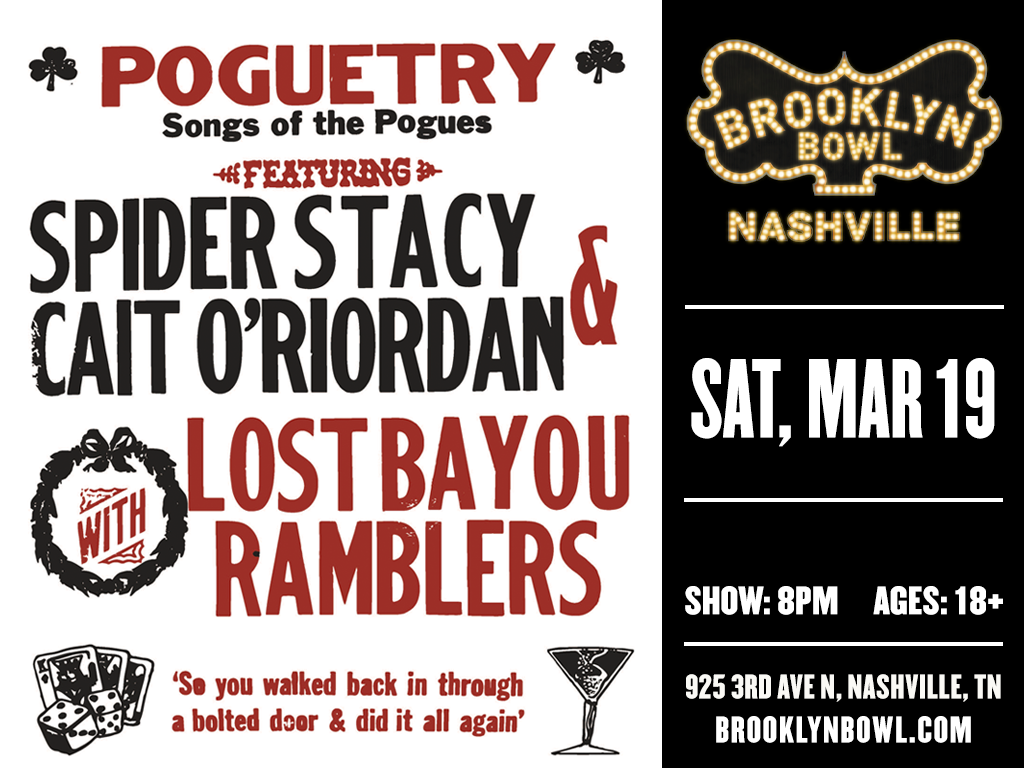 Poguetry: Songs of the Pogues feat. Spider Stacy & Cait O'Riordan