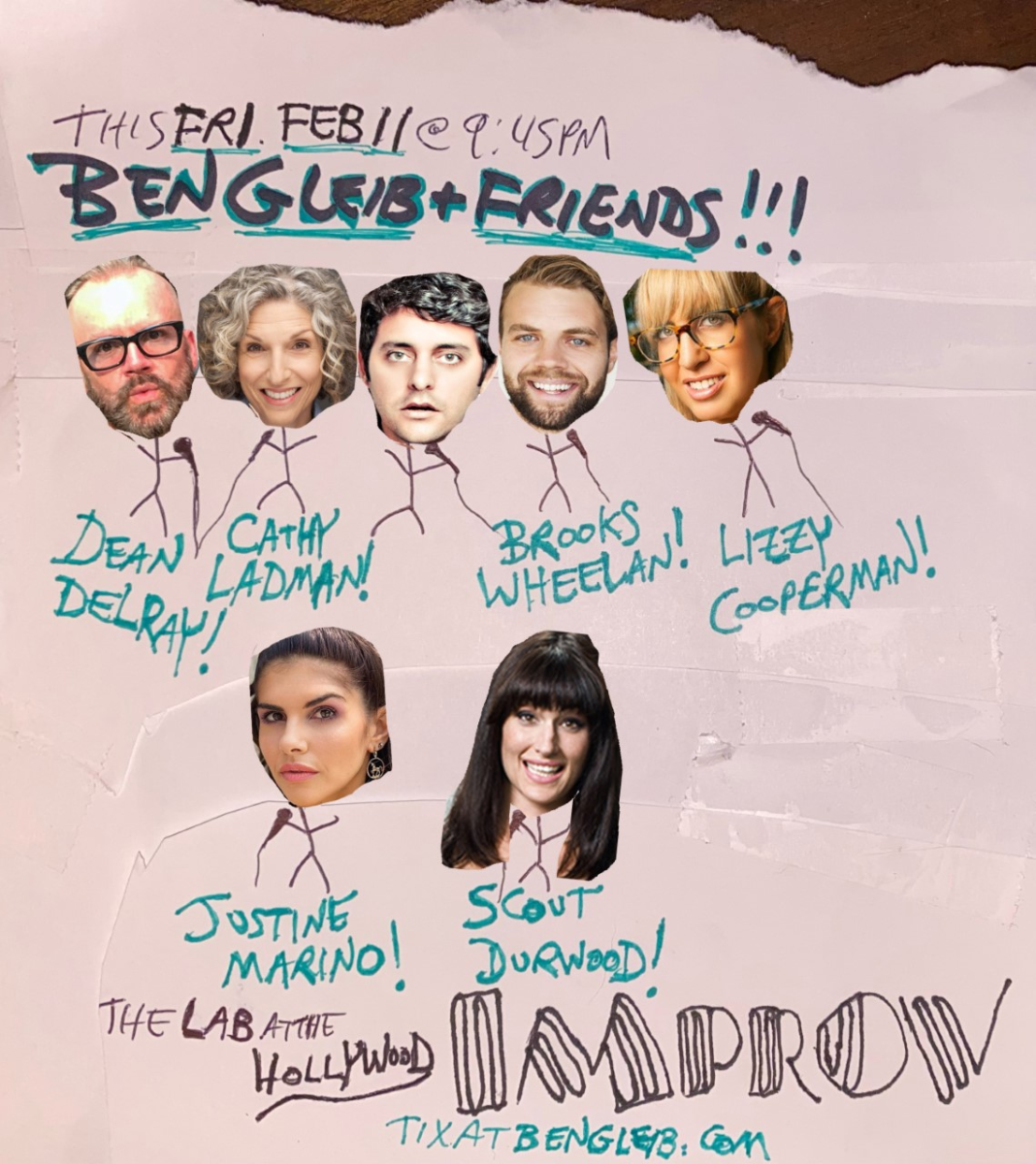 Ben Gleib and Friends ft. Lizzy Cooperman, Brooks Wheelan, Justine Marino, Cathy Ladman, Dean Delray, Scout Durwood!
