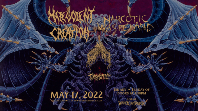 Malevolent Creation with special guests at Brick by Brick