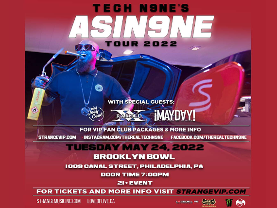 More Info for Tech N9ne’s Asin9ne Tour 2022
