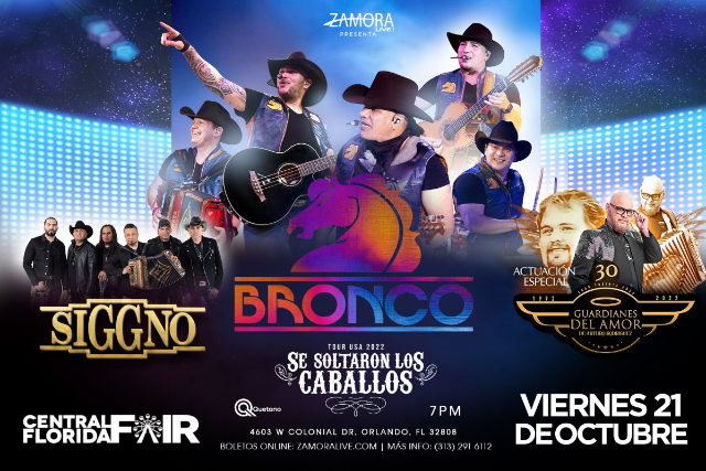 BRONCO EN ORLANDO - SE SOLTARON LOS CABALLOS - TOUR 2022 - Orlando, FL 32808