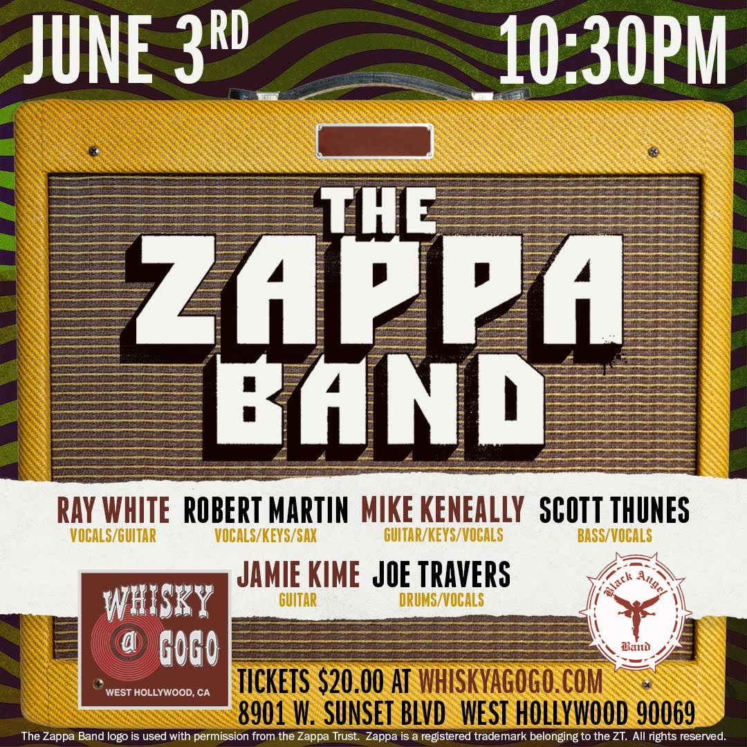 The Zappa Band, Black Angel, Limberlost, Zack Kirkorian, Quiet Mile