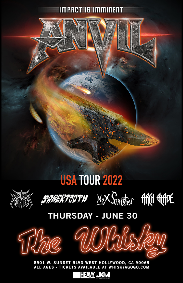 Anvil, White Wizzard, Midnite Hellion, Arch Blade, Fatal Prophecy, Sabertooth