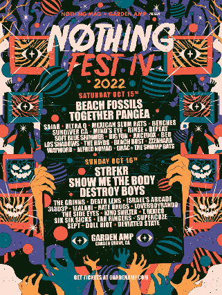 NOTHING FEST IV - 2 DAY PASS w/ BEACH FOSSILS / TOGETHER PANGEA / STRFKR / SHOW ME THE BODY / DESTROY BOYS + MORE