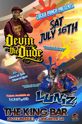 Devin the Dude & Luniz at the King Bar at The King