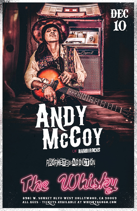 Andy McCoy of Hanoi Rocks, Juvenile Wrecks, Farah Moans